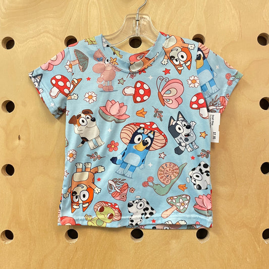 Blue Spring Things Bluey Top