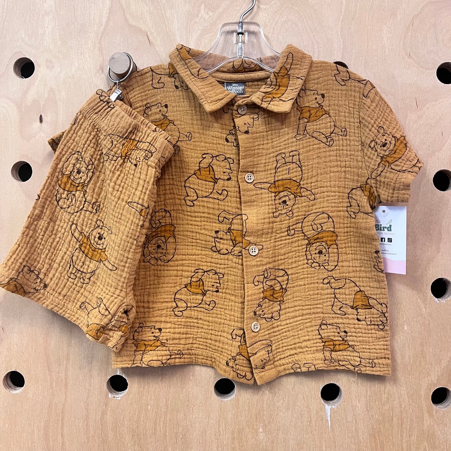 Brown Gauze Pooh Outfit