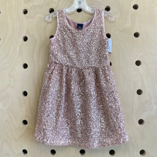 Pink Champagne Sequin Dress