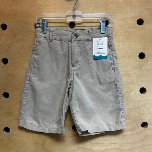 Khaki Linen Shorts