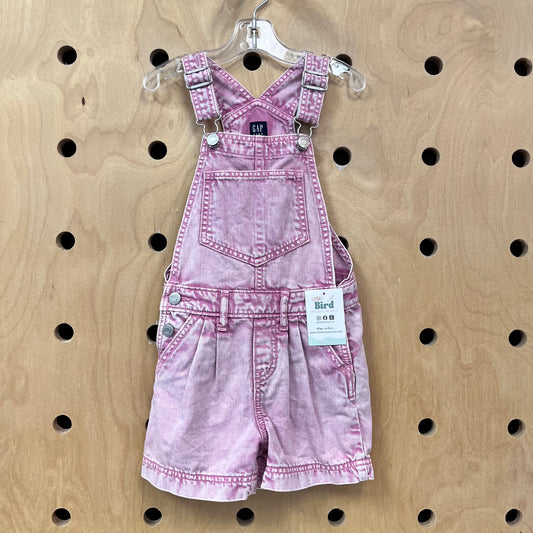 Pink Denim Overalls