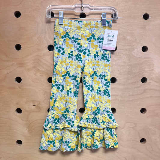 Yellow/Green Bamboo Texture Pants