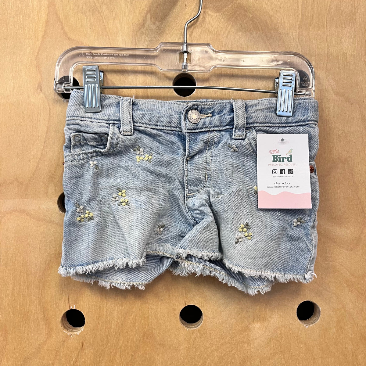 Floral Denim Shorts