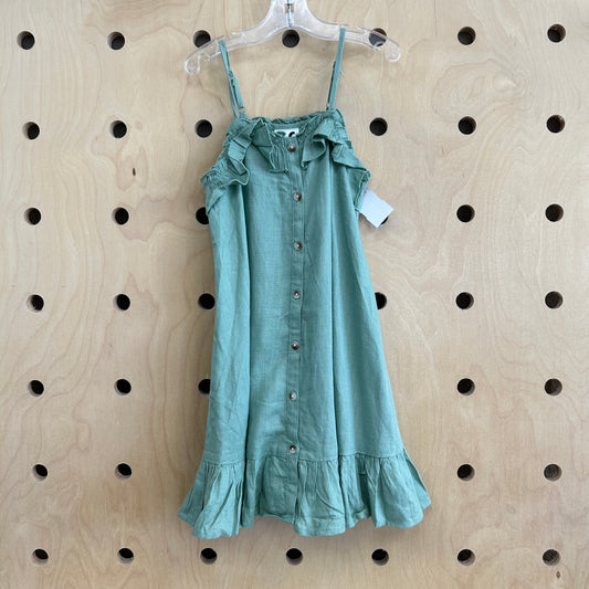 Sage Linen Blend Dress