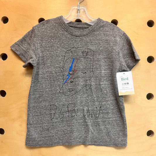 Grey 'D Is For David' Tee