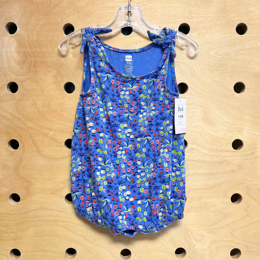 Blue Floral Romper