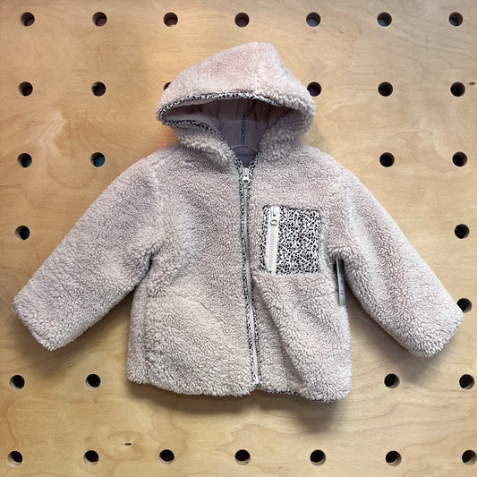 Floral Sherpa Lined Jacket