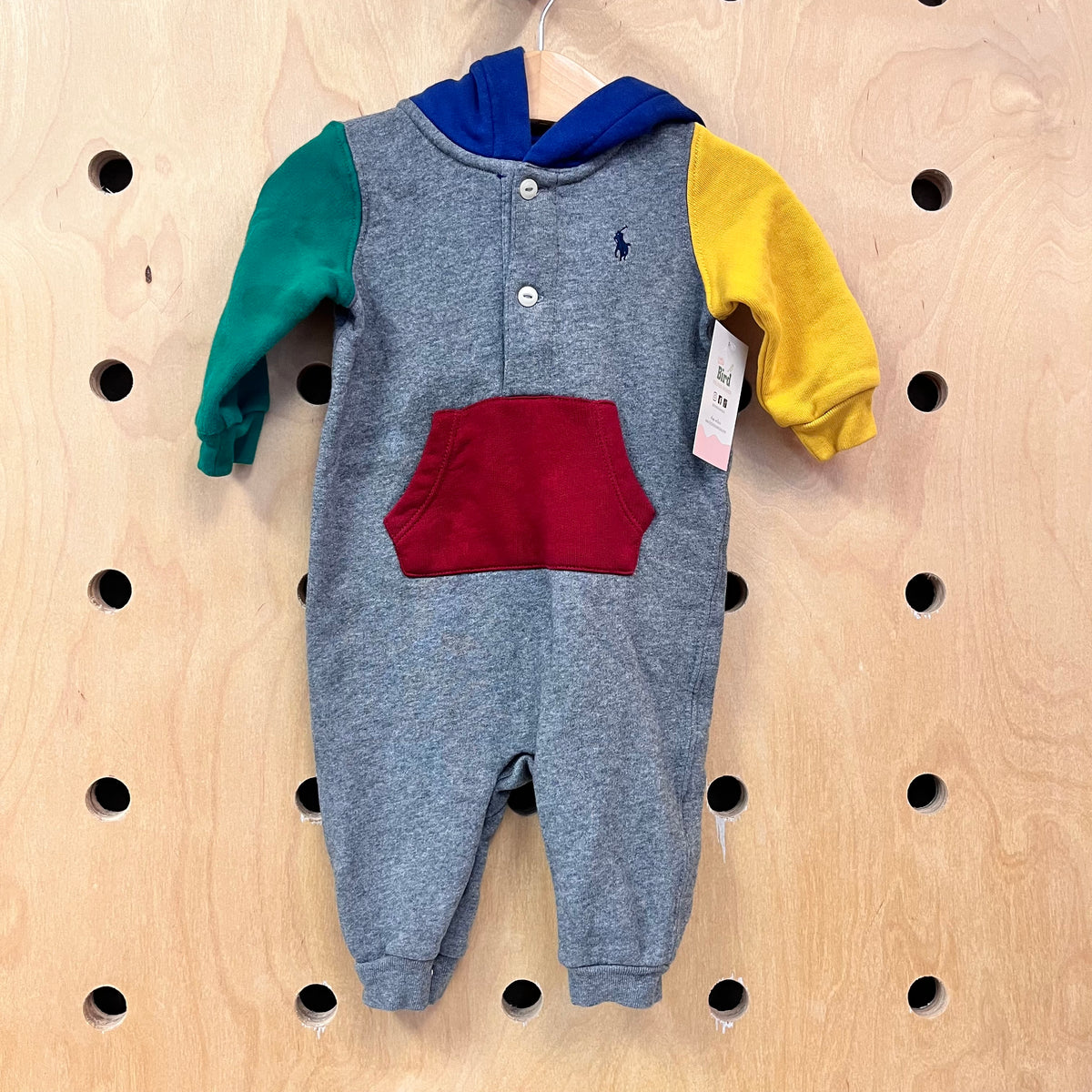 Colorblock Hoodie Romper