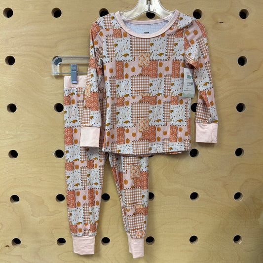Pink Pumpkin/Patches Bamboo PJ's
