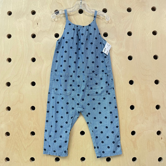 Blue Polka Dot Romper