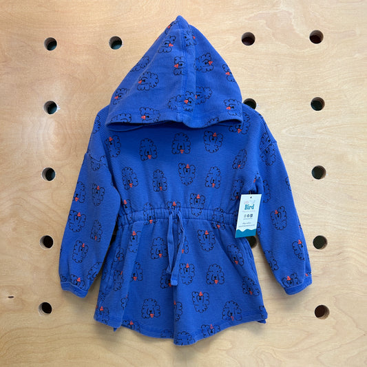 Blue Waffle Knit Cotton Dog Dress
