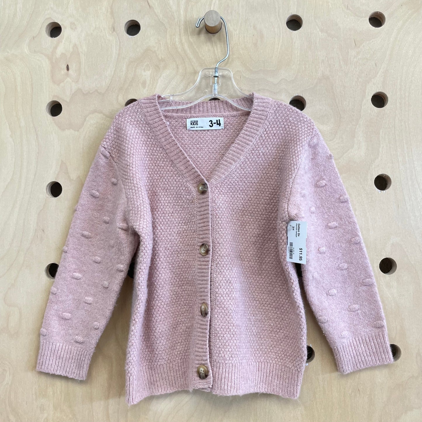 Pink Knit Cardigan