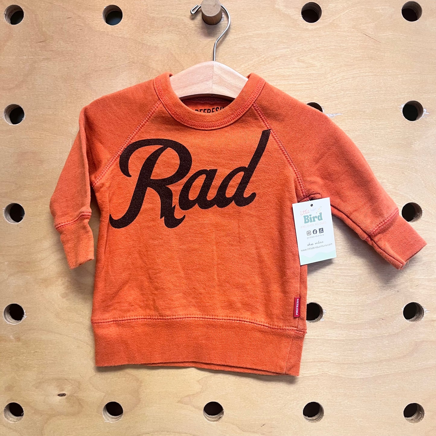 Orange/Black 'Rad' Pullover