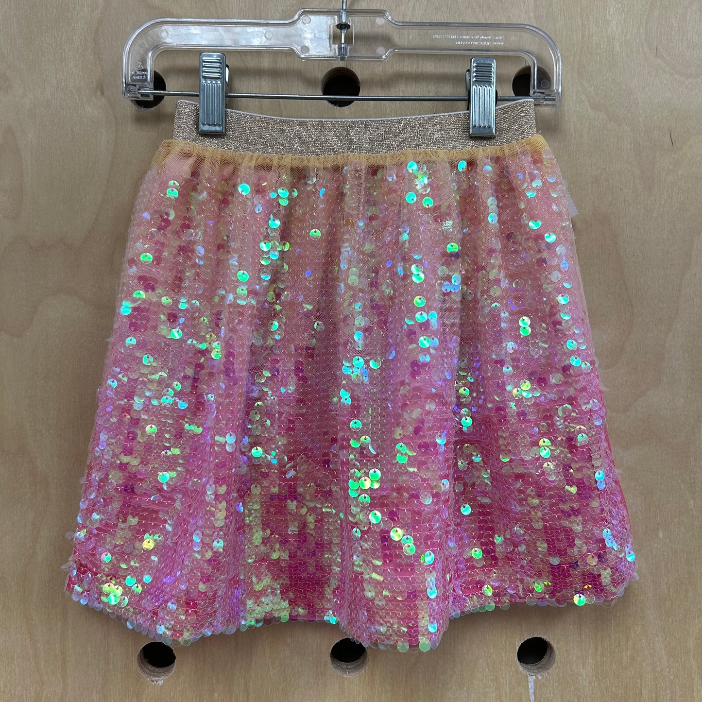 Pink Sequin Skirt