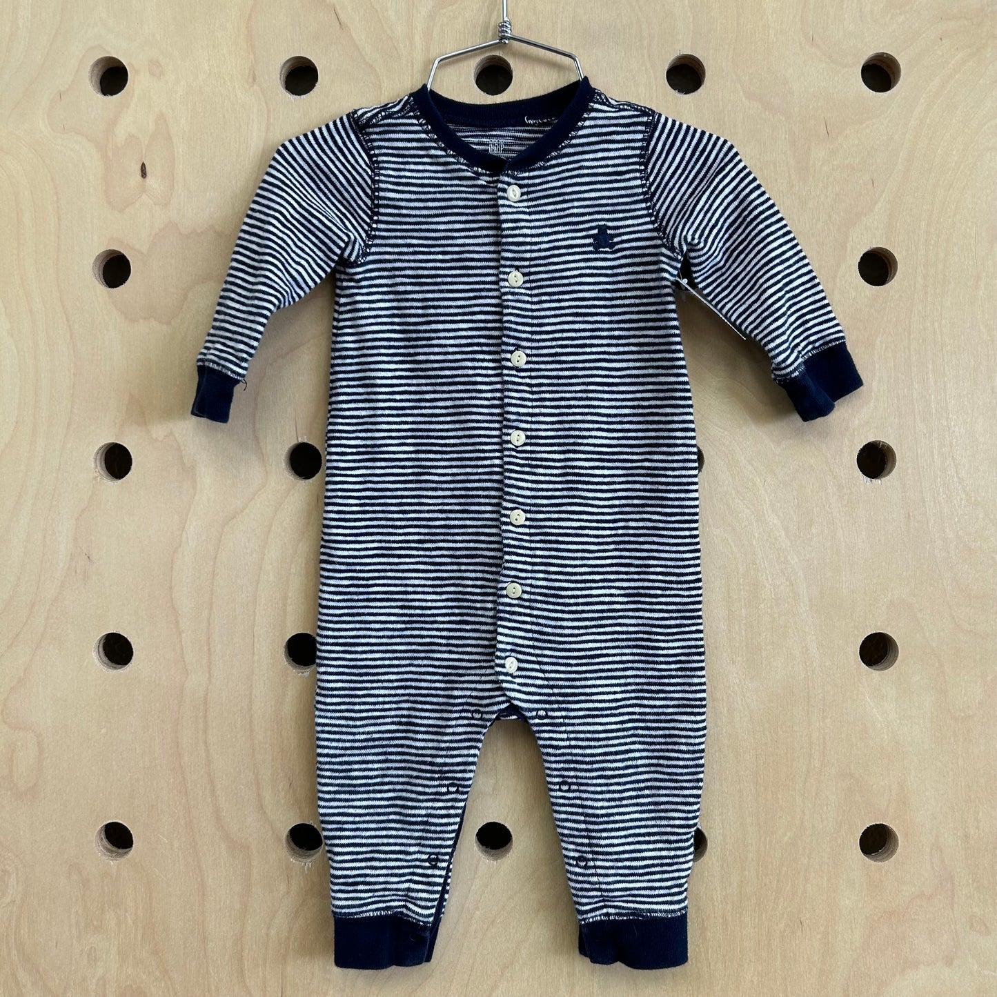 Blue Striped Romper