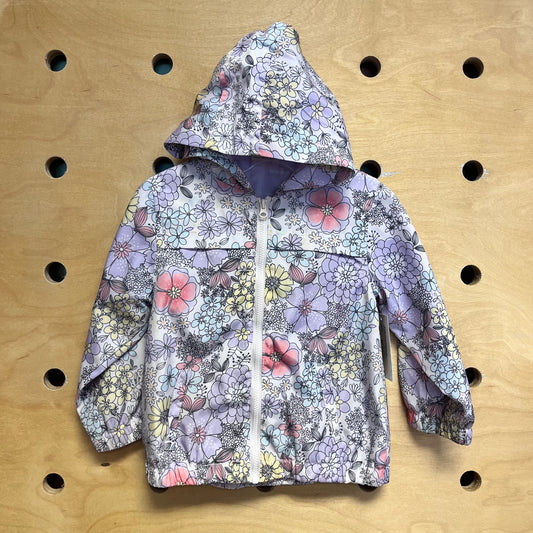Purple/Pink Floral Windbreaker