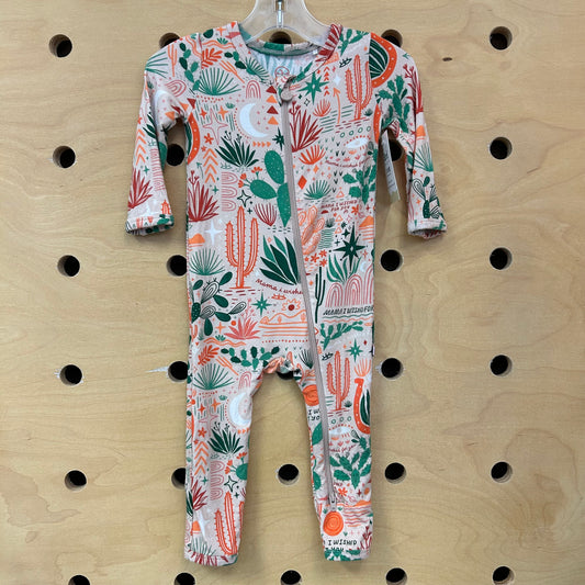 Beige Bamboo Cactus Zippy