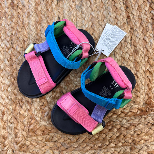 Color Block Velcro Sandals