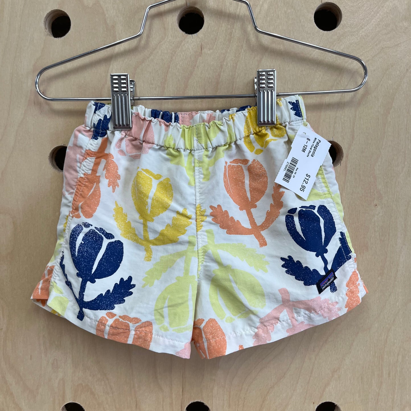 White Floral Shorts