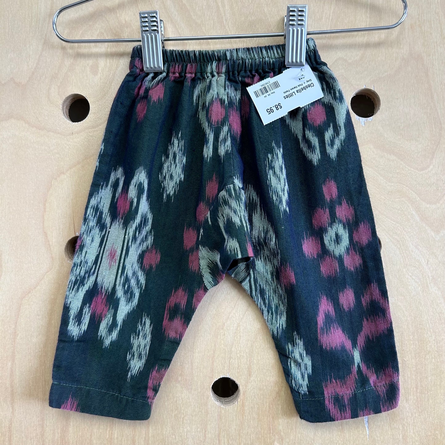 Grey + Pink Harem Pants