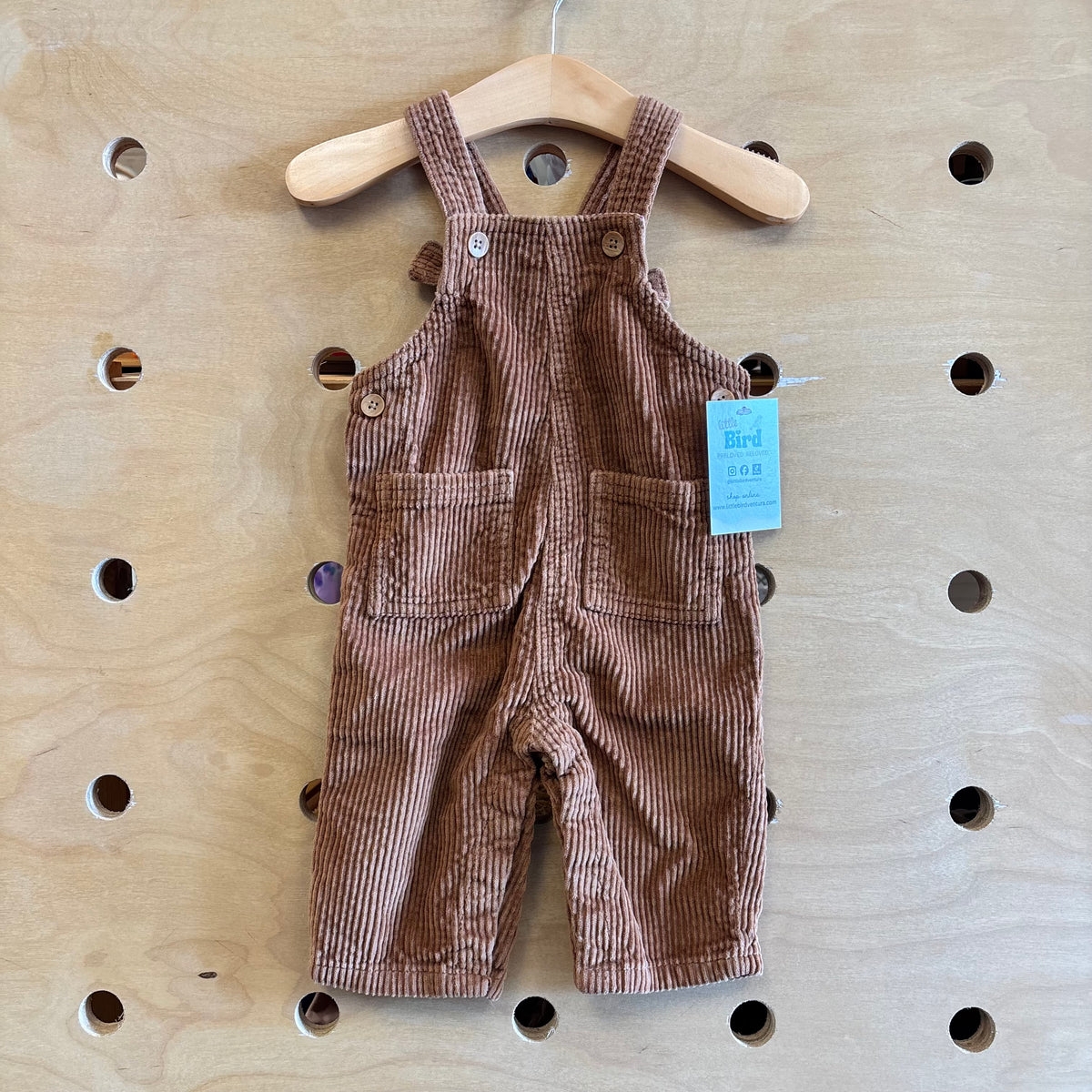 Brown Cord Pocket Coveralls