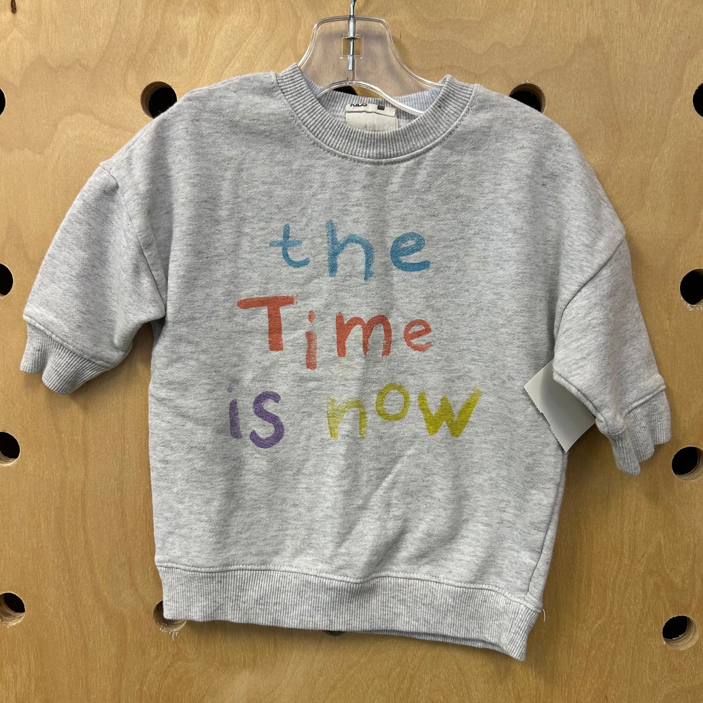 Heather Grey The Time is Now Pullover