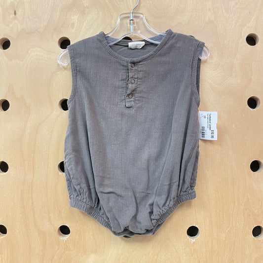 Grey Organic Bubble Romper
