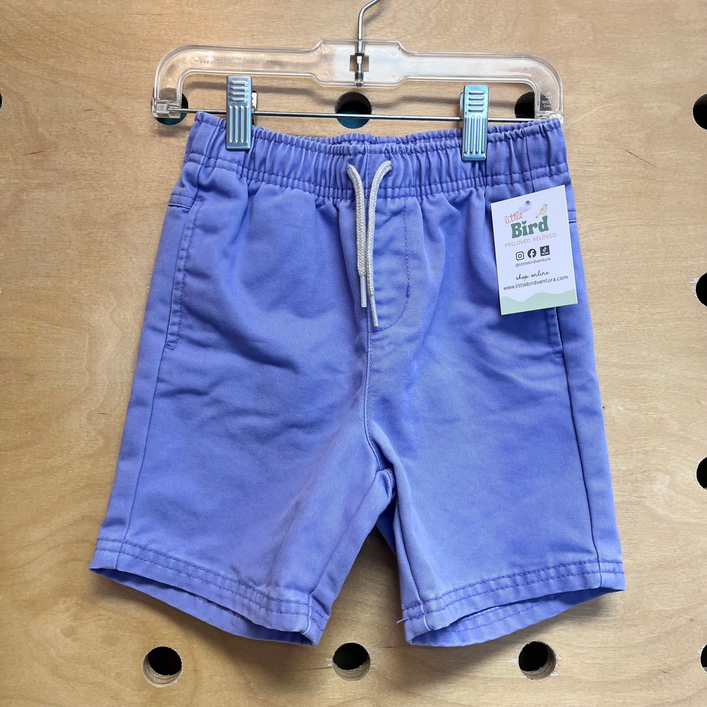 Lavender Drawstring Shorts