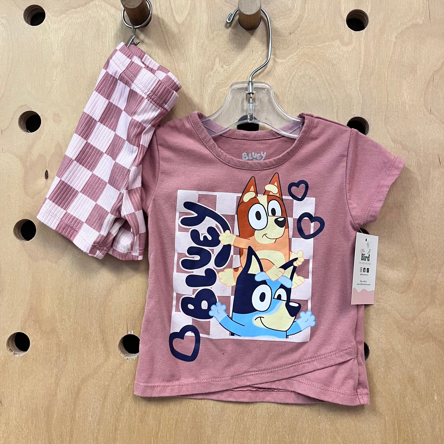 Checkered Bluey & Bingo Outfit