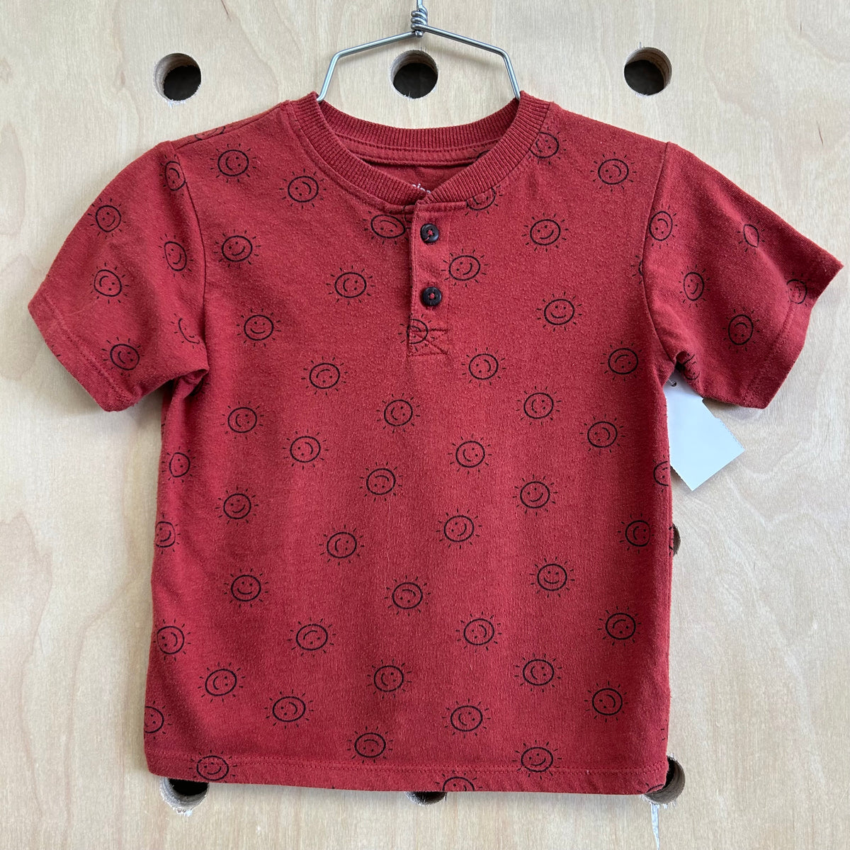 Rust Sunny Henley Tee