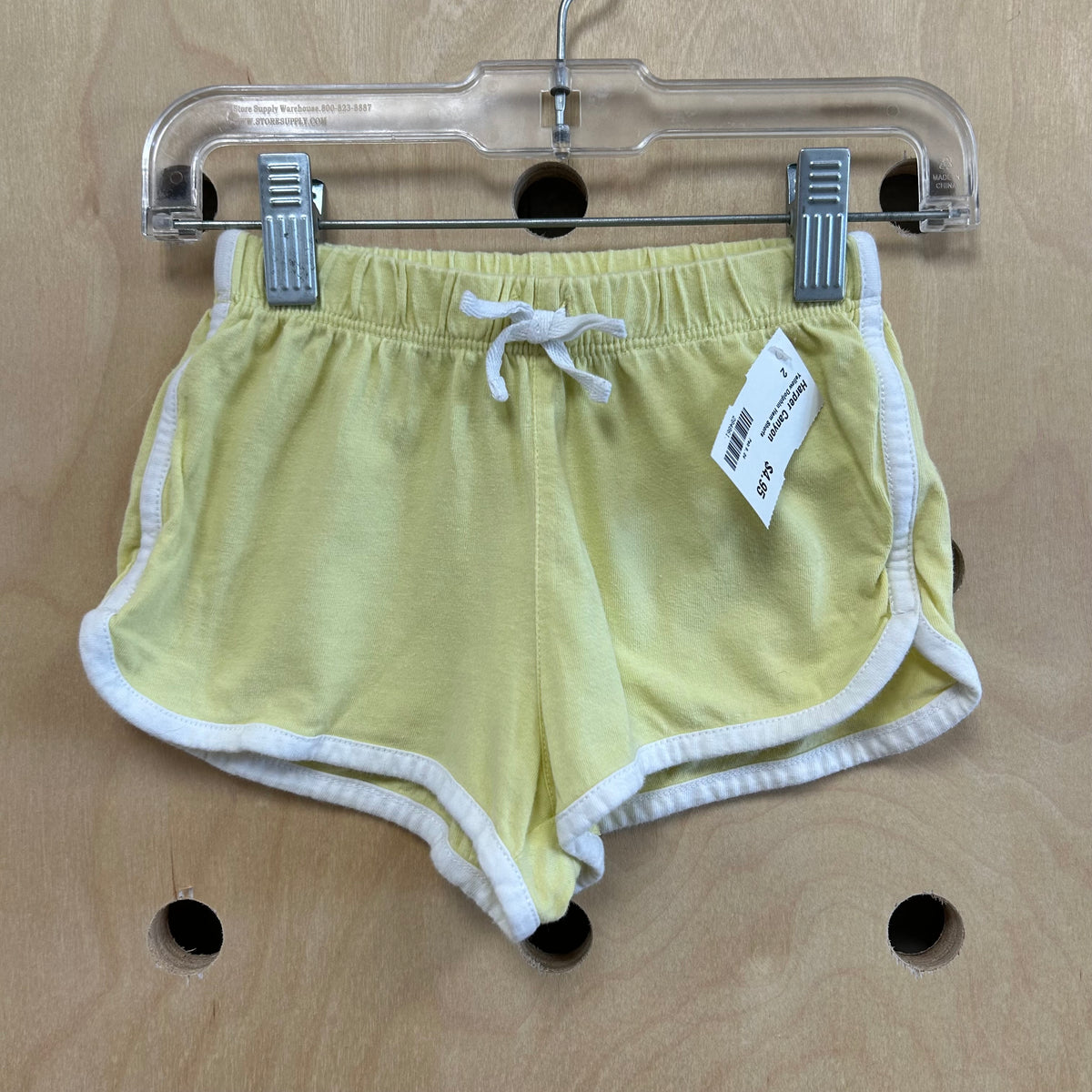 Yellow Dolphin Hem Shorts