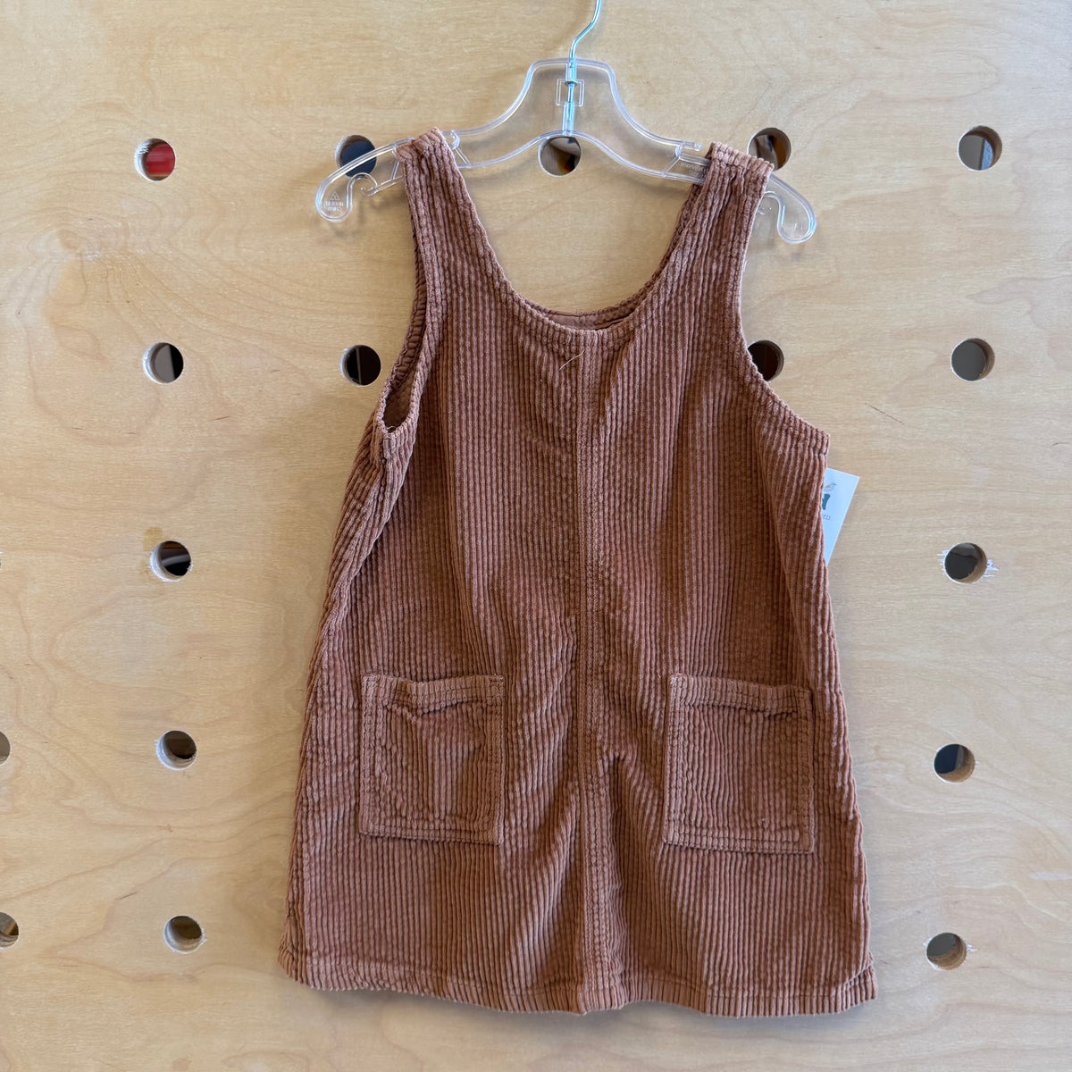 Brown Cord Pocket Dress
