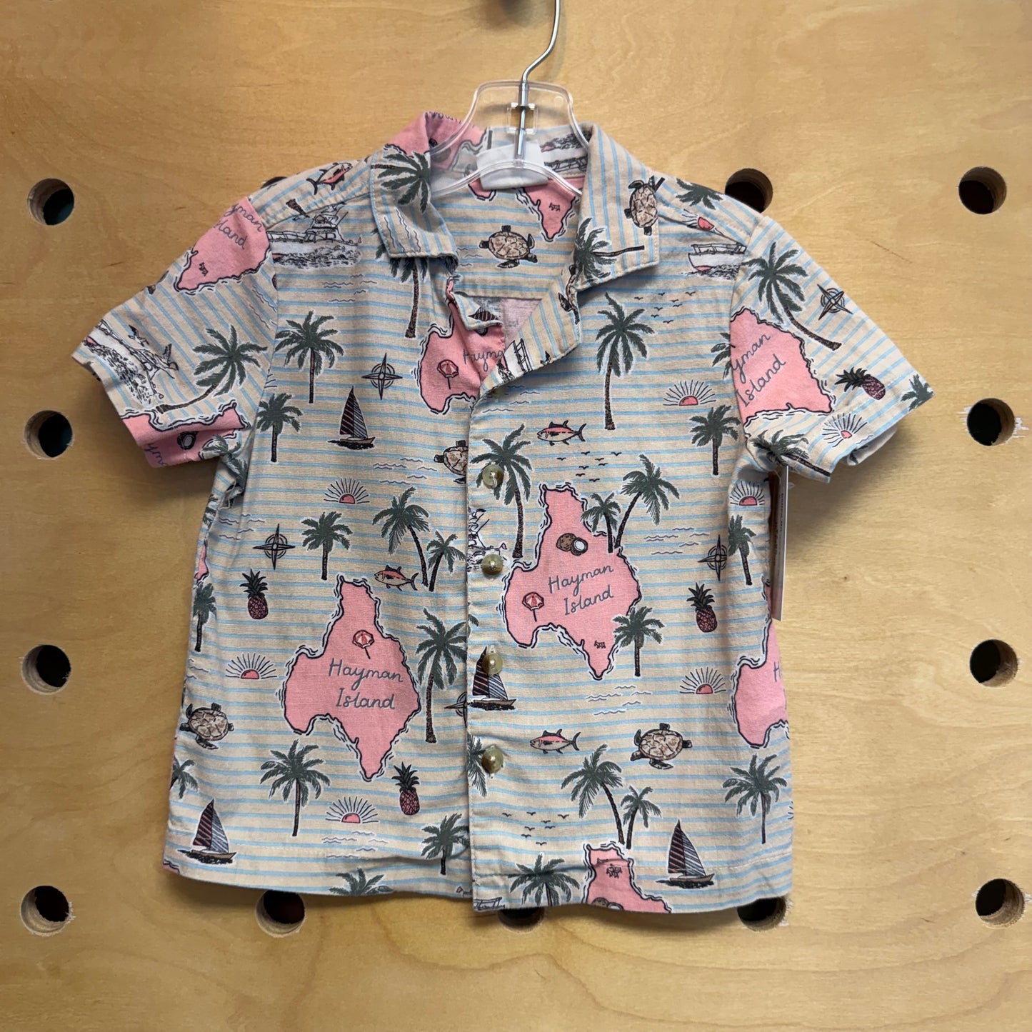 Striped Hayman Island Button Up