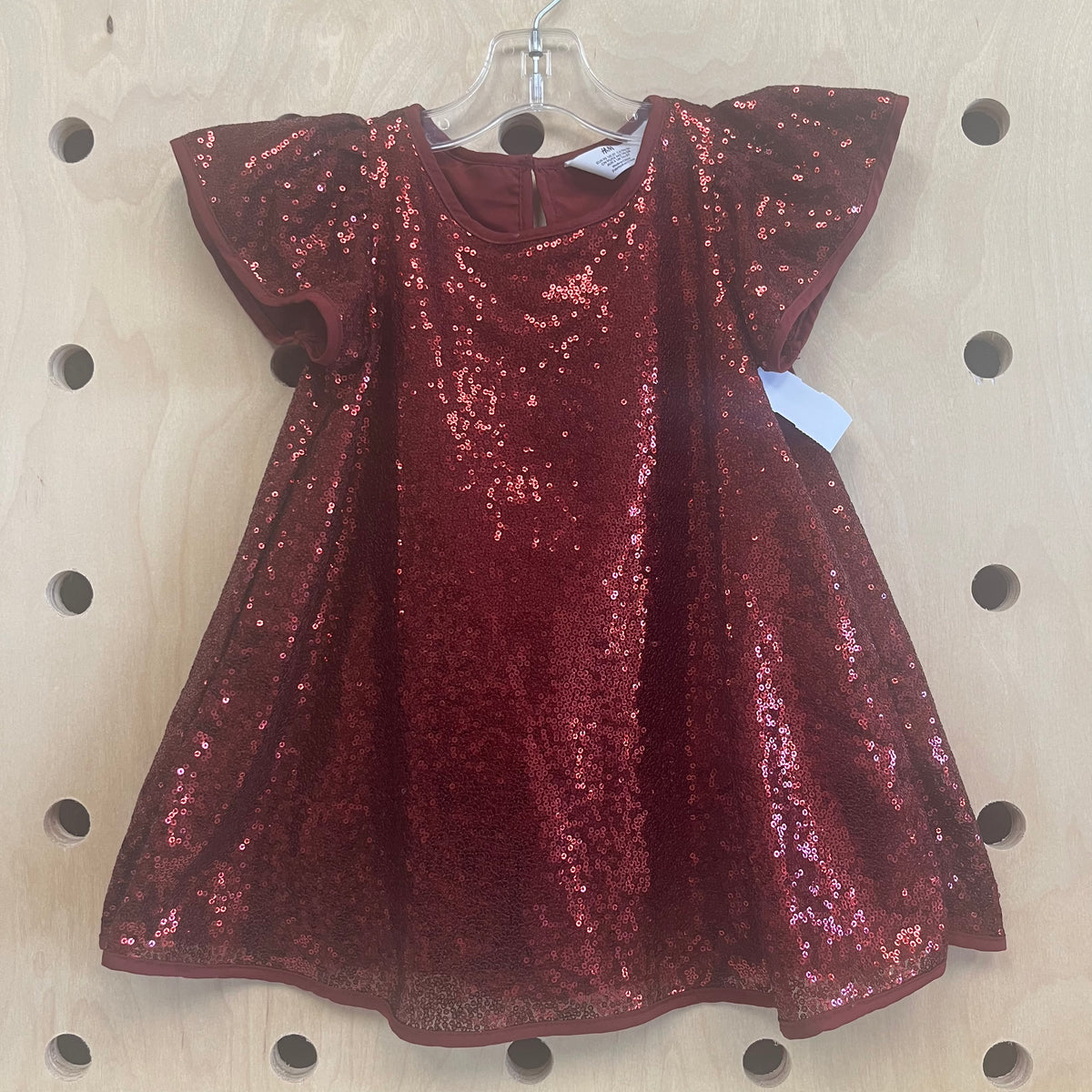 Burgundy Sequins Dress
