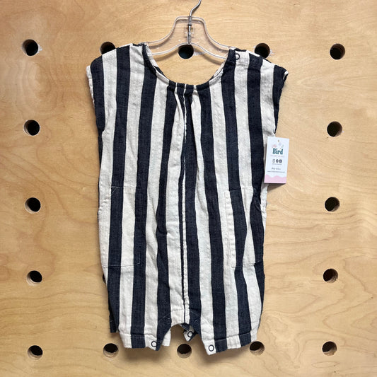 Grey & Ivory Cotton/Bamboo Romper