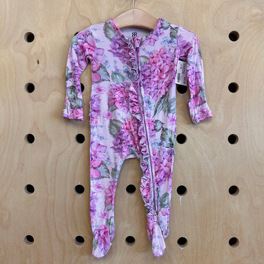 Pink Floral Bamboo Zippy