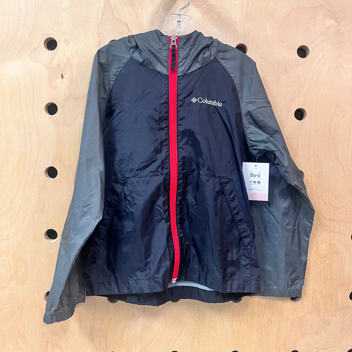 Black Nylon Windbreaker