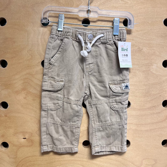 Khaki Organic Drawstring Pants
