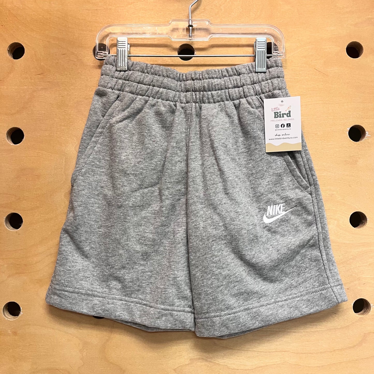 Grey Embroidered Logo Shorts NEW!