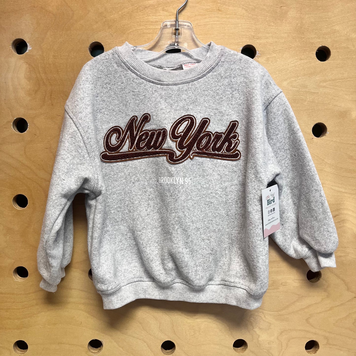 Grey/Brown 'New York' Pullover