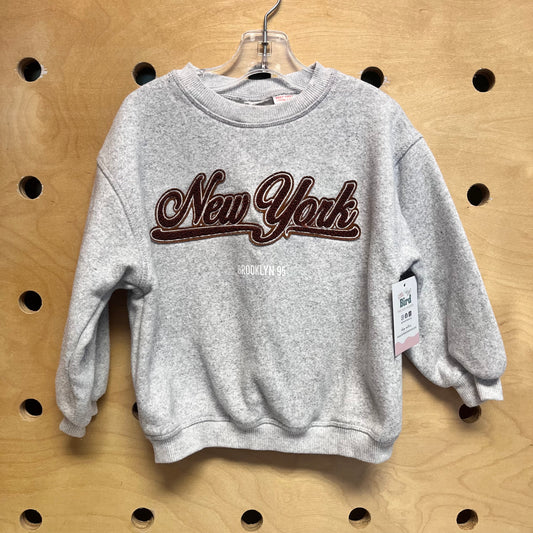 Grey/Brown 'New York' Pullover