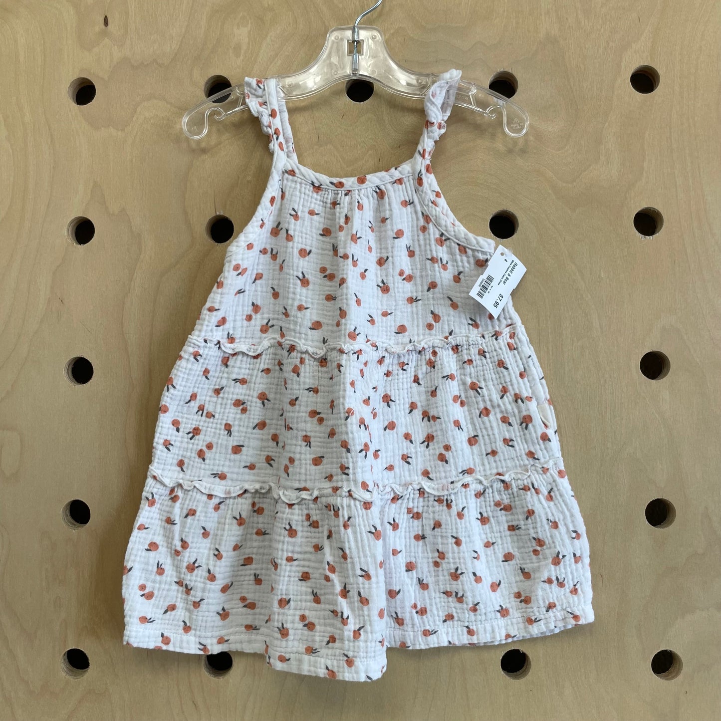 White Peaches Gauze Dress