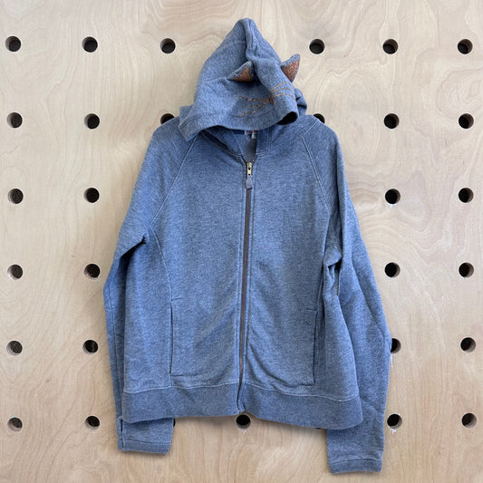 Grey Zip Hoodie