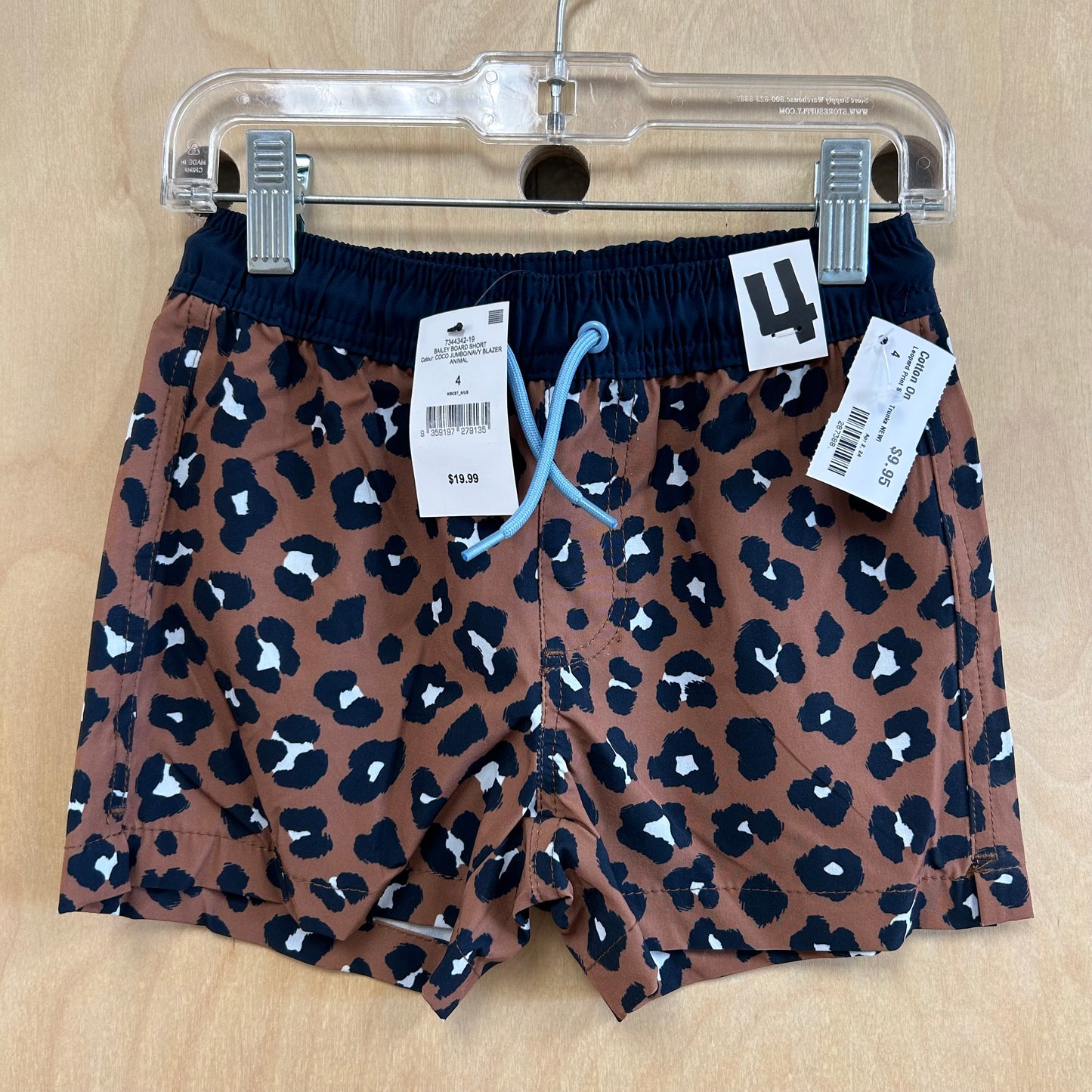 Leopard Print Swim Trunks NEW!