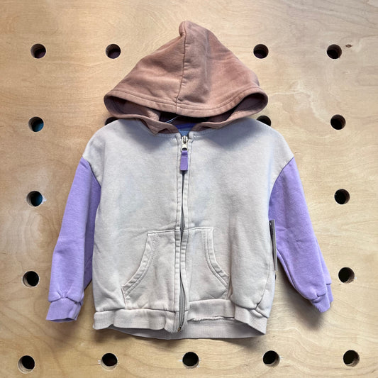 Colorblock Zip Hoodie