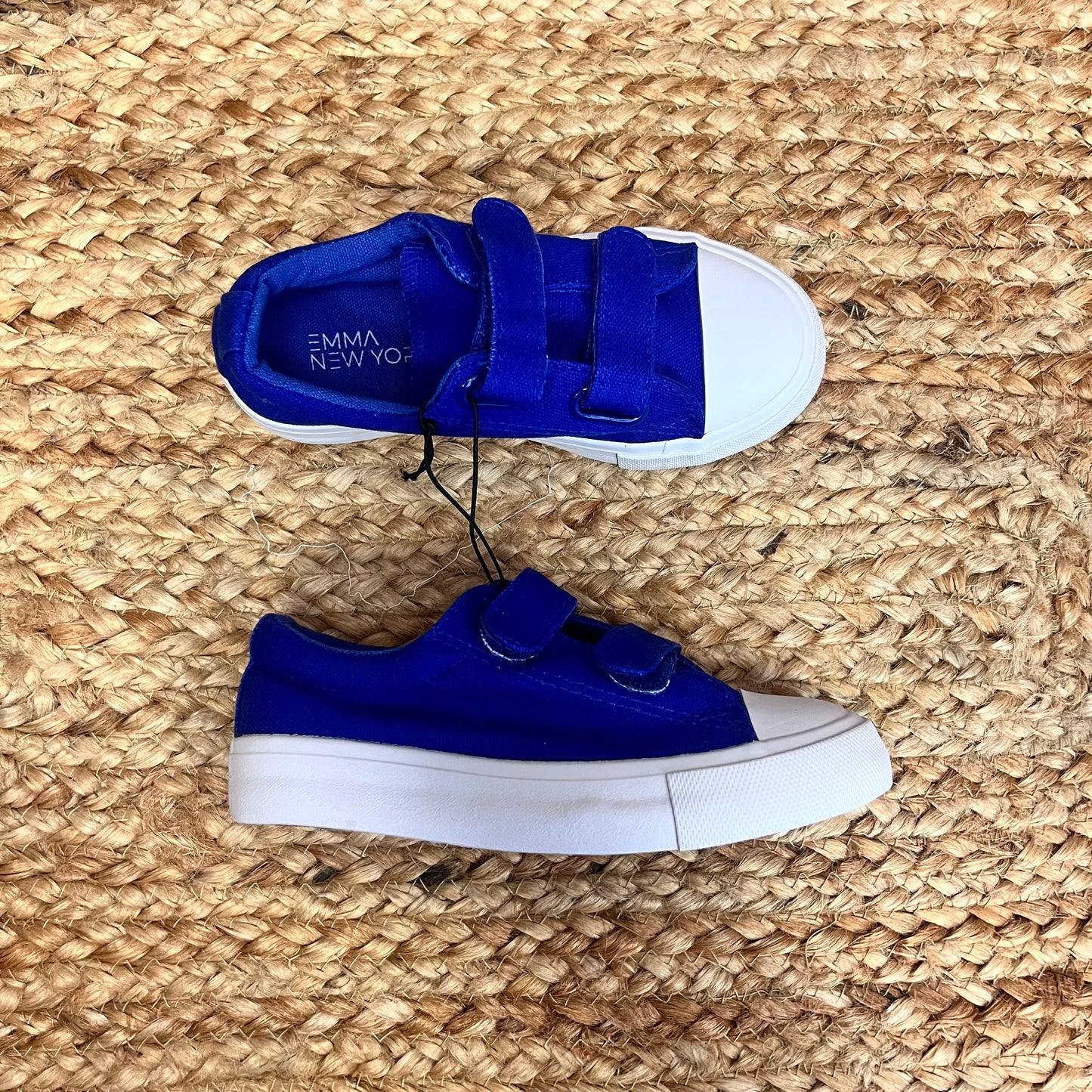 Blue Canvas Velcro Sneakers