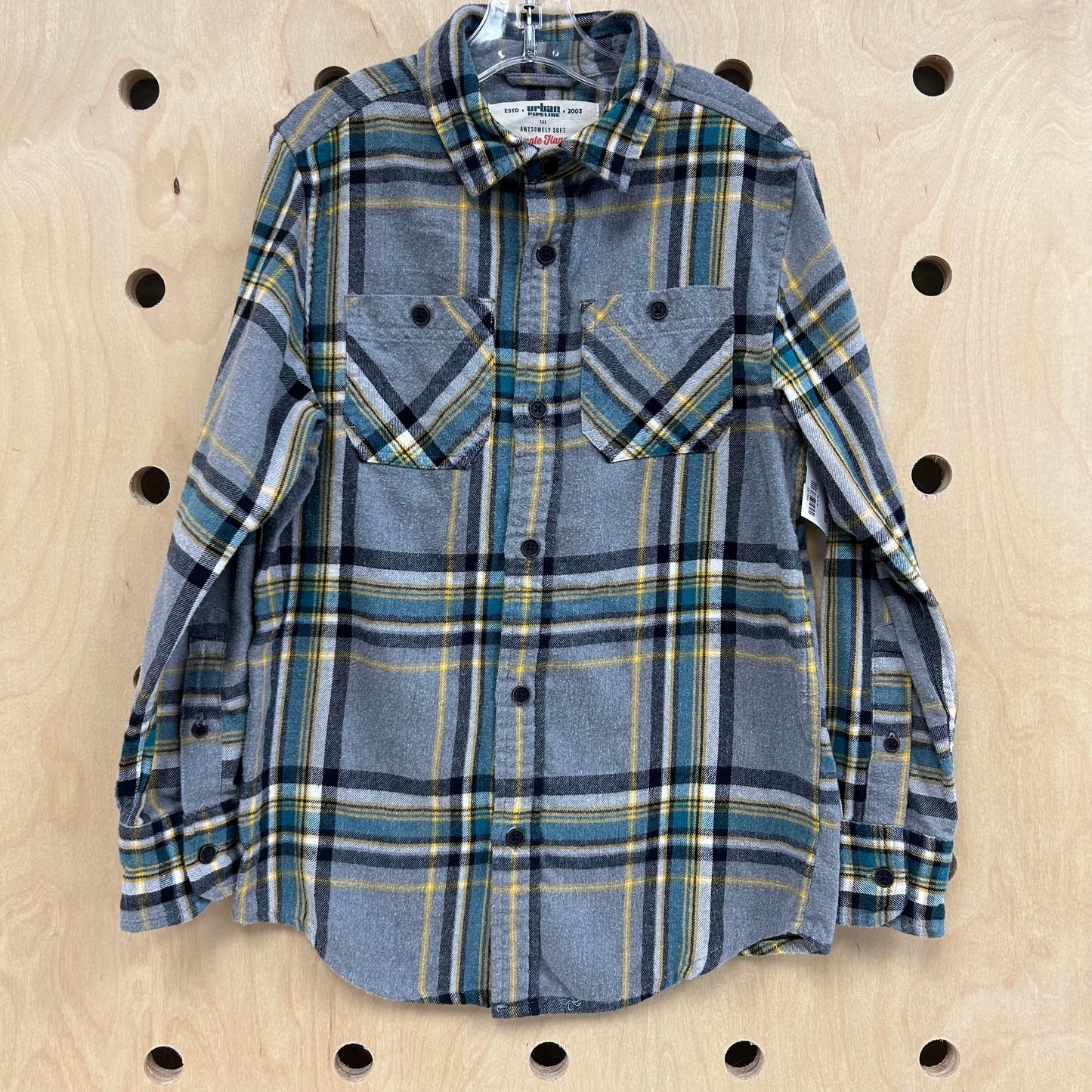 Grey & Blue Flannel
