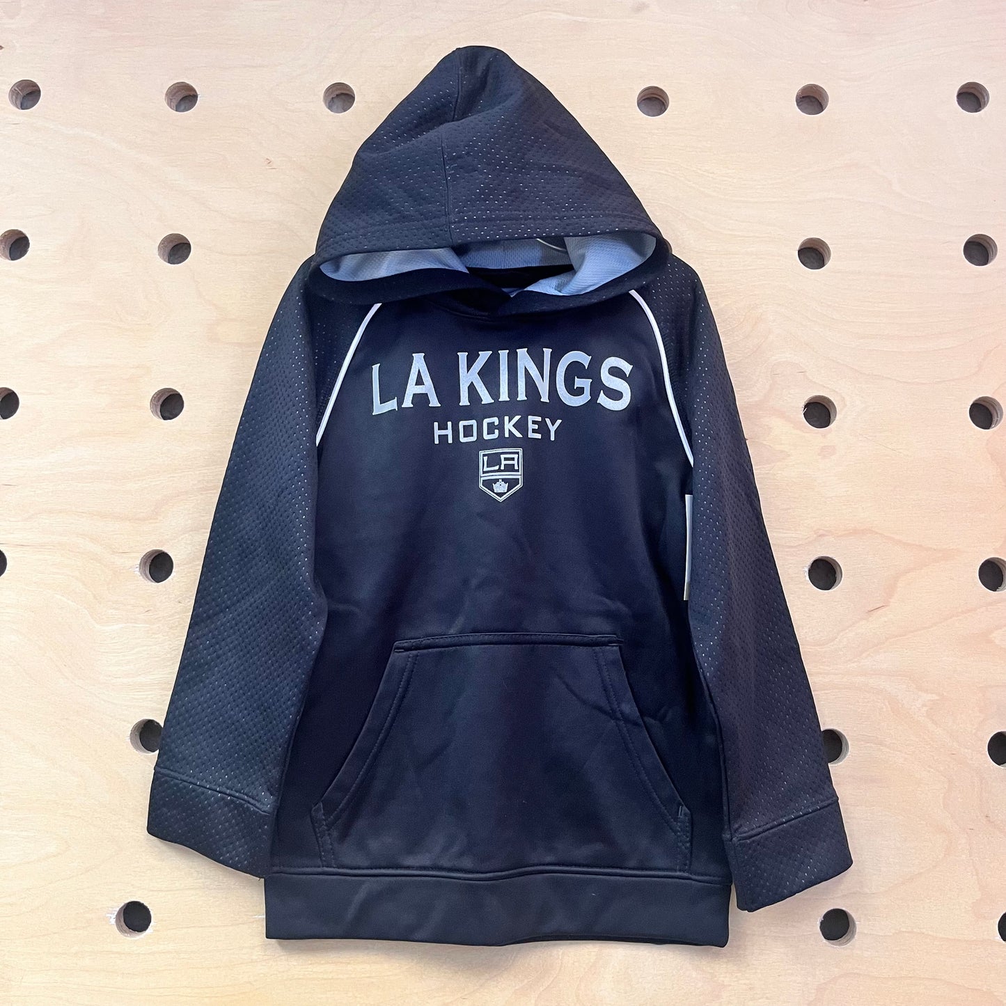 Black Mesh Sleeve LA Kings Hoodie