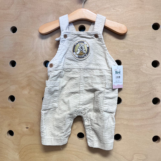 Craem Cord Pooh Bear Patch Shortalls