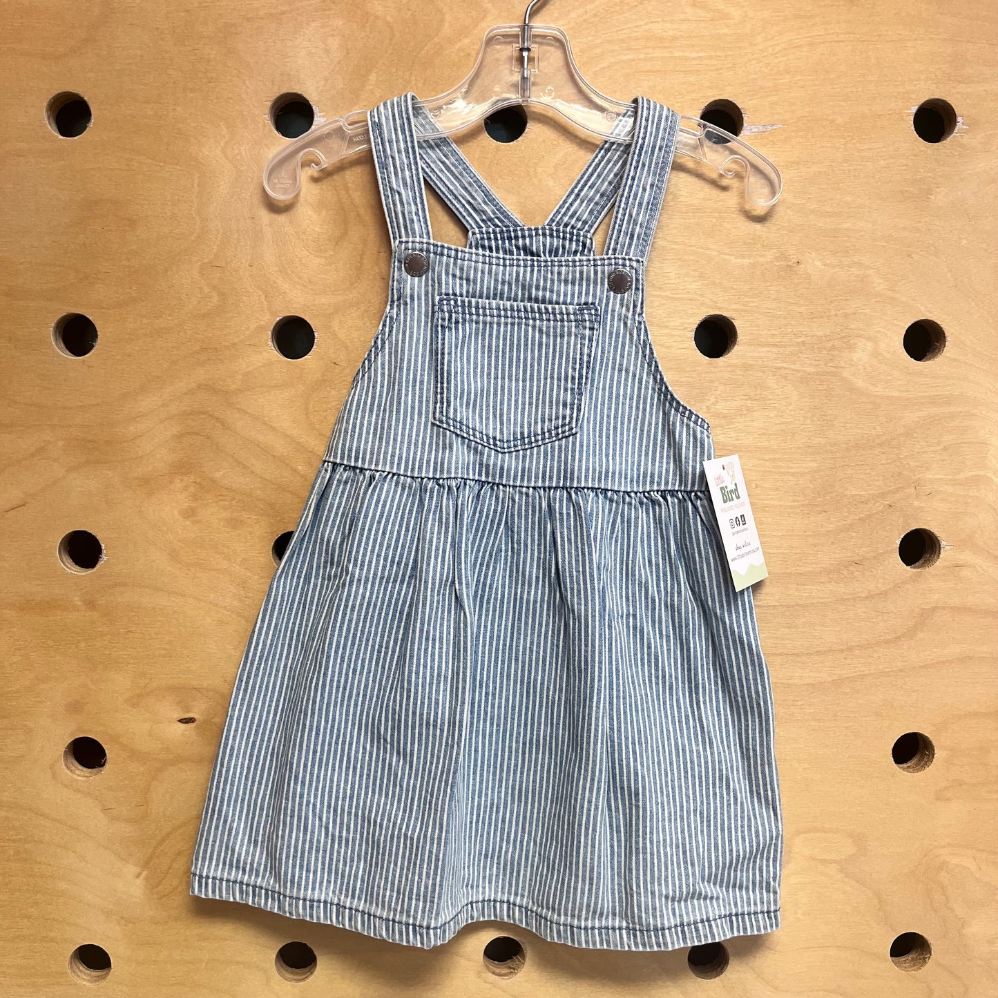 Blue Striped Denim Jumper